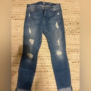 7 for All Mankind skinny crop sz 28